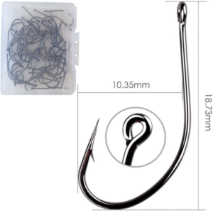 Suckerme Fish Hooks for Fishing Size 13 50 Pack FH081-L-N13