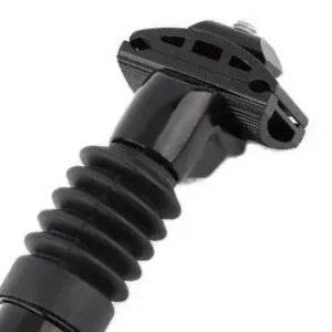 top section enlarge view of black suspensions seatpost