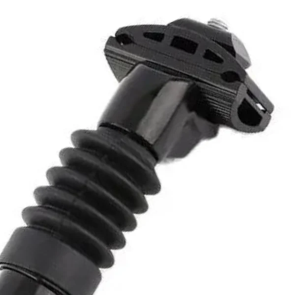 top section enlarge view of black suspensions seatpost