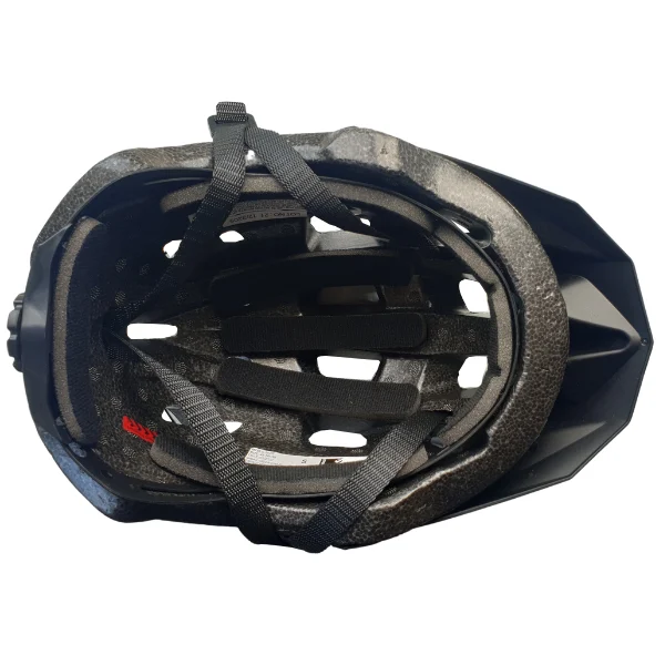 under side view of childrens bicycle helmet
