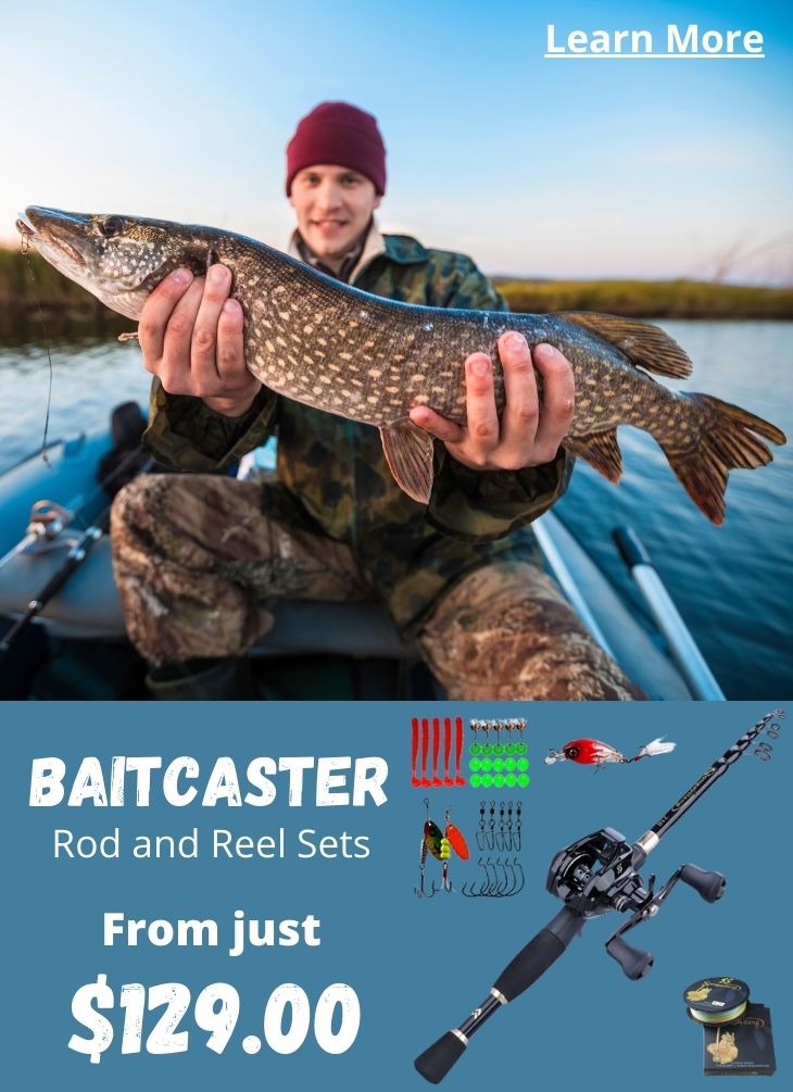 Baitcasting baitcaster rod and reel combos