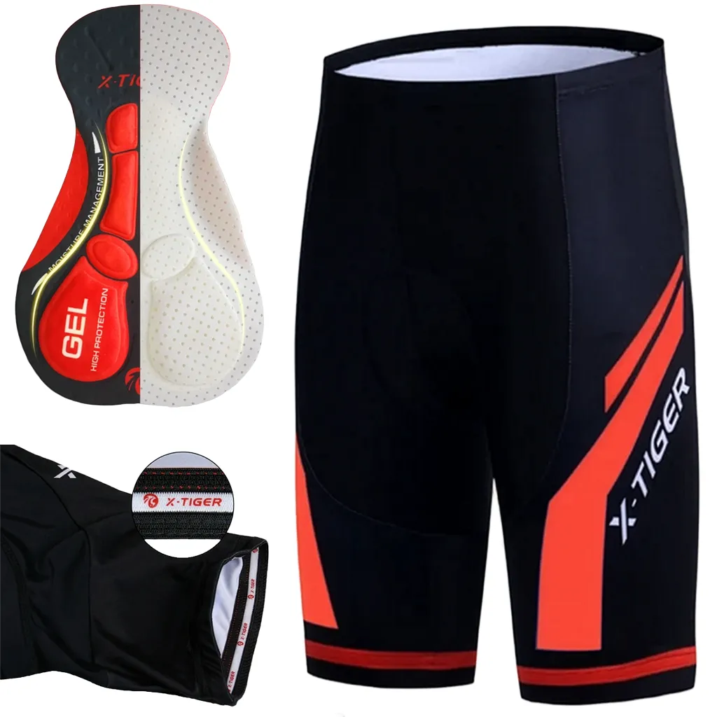 Padded Cycling Shorts Black (XL) Extra Large Size PBS-2007-XL