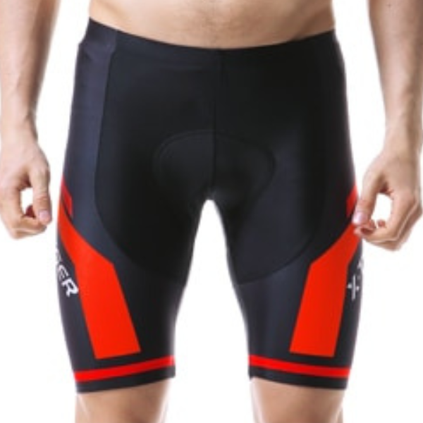 padded cycling shorts on a mens model