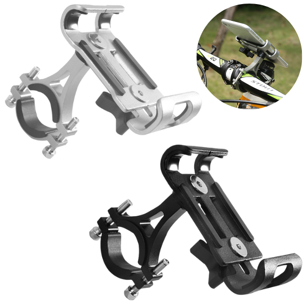 Aluminum Phone Mounts for Bikes Black and Grey Colours