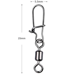 6# Fishing Swivels Snap Type 18 Kg 50 Pack - Suckerme M20210708
