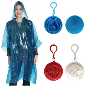 Emergency Rain Poncho with Clip on Storage Ball Adsports NZ 2023