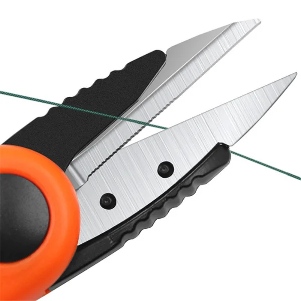 braid scissors cutting fishing line