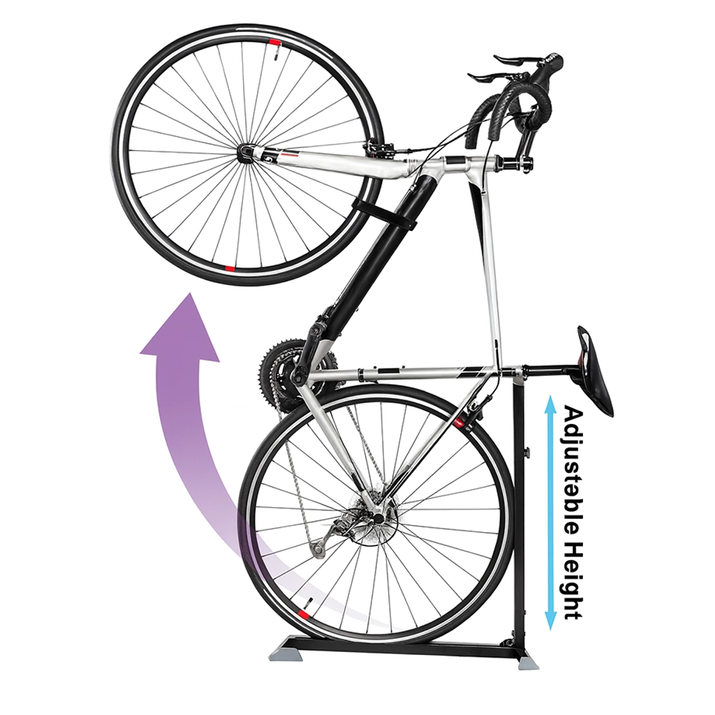 bike stand for garage with adjustable height