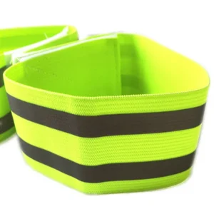 Yellow Reflective Arm Band Close up