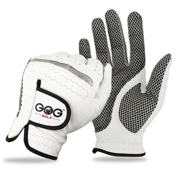 Extra Grippy White Golf Glove for Left Hand