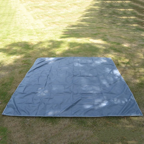 Tent Footprint Tarp Grey Colour on Grass
