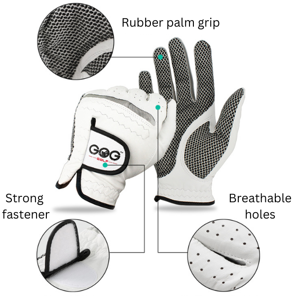 White Golf Glove exploded features