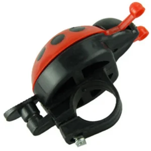 angled shot of red ladybug childrens bike bell
