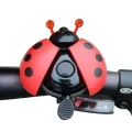 red ladybug bike bell opened