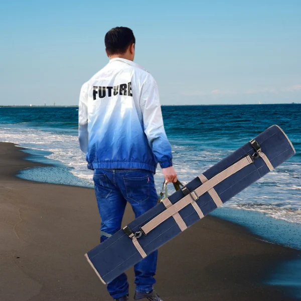 Man Holding Rod Storage Bag