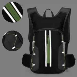 hydration pack loaded with reflectors