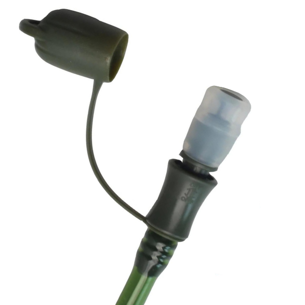 removable dust cap on green hydration bladder