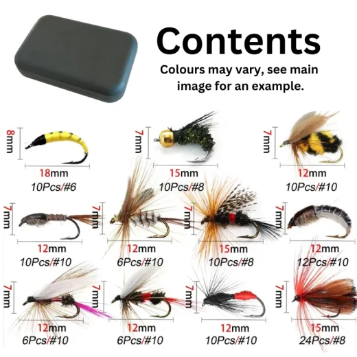 fly fish lure set contents