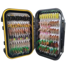 Flies Set with 114
Trout Lures and 
Plastic Storage Box