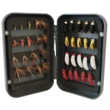 Fishing Flies Set 
 with 38 Flies and 
Plastic Storage Box