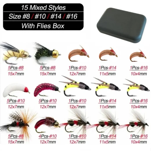 Fly Fishing Flies Set Contents