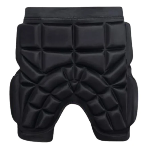 rear flat view of childrens padded impact butt protection
