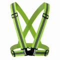 main_Green Elastic Adjustable Reflective Vest Straps High Visibility