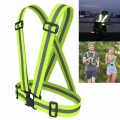 Hi Vis Vest Adjustable Reflective Running Gear - Green High Vis Harness NZ