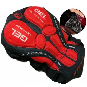 gel padding section of extreme tiger cycling shorts