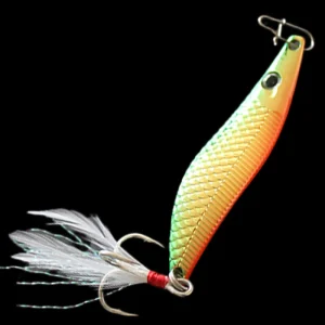 15 gram jig lure gold and green colour