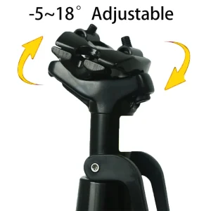 Adjustable angle bike saddle clamp