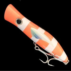 orange and white popper lure 50 gram