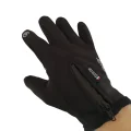 winter glove on right hand top view