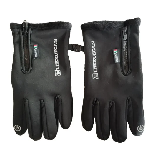 winter gloves pair for men and women top view