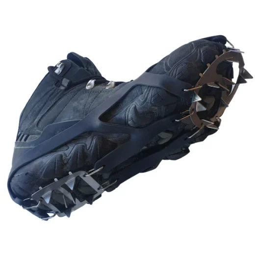 18-teeth-flexible-crampons-on-hiking-boot