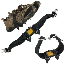 Universal Fit Crampons Strap-On Ice Cleats for Shoes & Boots