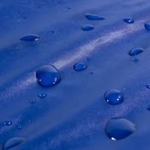 blue waterproof sleeping bag fabric