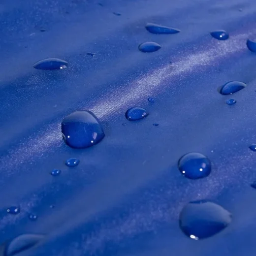 blue waterproof sleeping bag fabric
