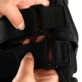 close up of straps used on knee pads and elbow pads