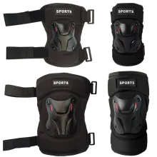 Knee and Elbow Pads Sets with Adjustable Elastic Straps