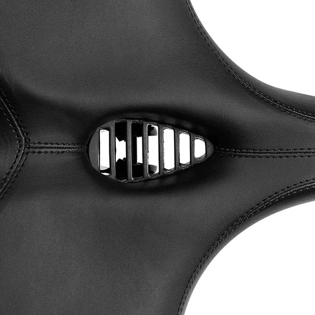 close up view of bicycle seats ventilation hole