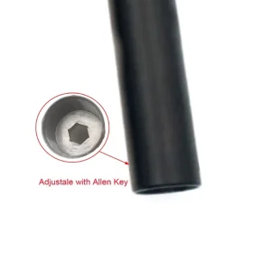 tension adjustment point on the seatpost suspension tube
