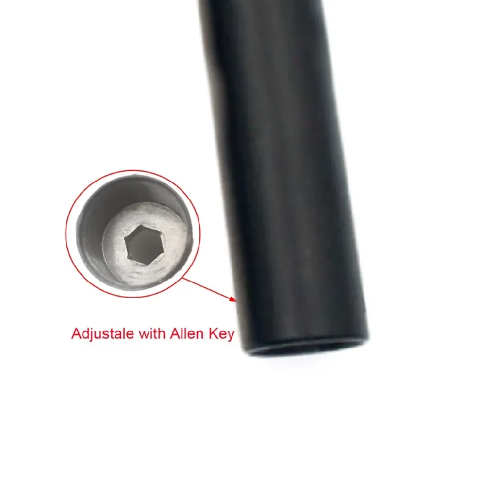tension adjustment point on the seatpost suspension tube