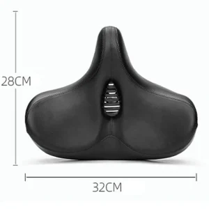 wide bike saddle top view measurements