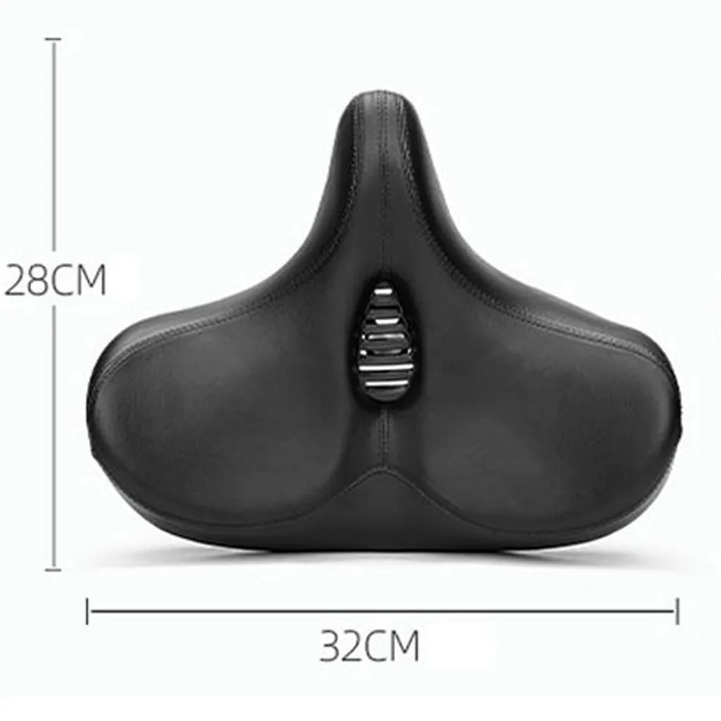 wide bike saddle top view measurements