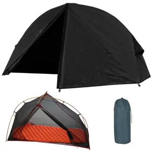 Black Lightweight Tent for 1 Person Just 1400g – Vuno Black Knight