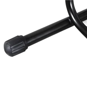 closeup view of bike stand foot