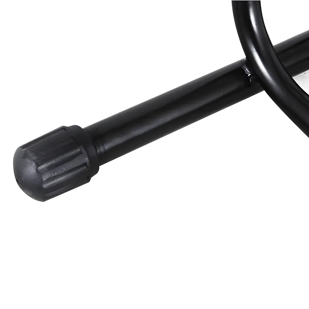 closeup view of bike stand foot