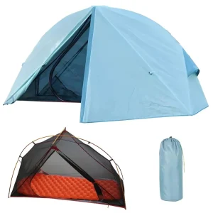 Blue Lightweight Tent for 1 Person Just 1400g – Vuno Blue Haven