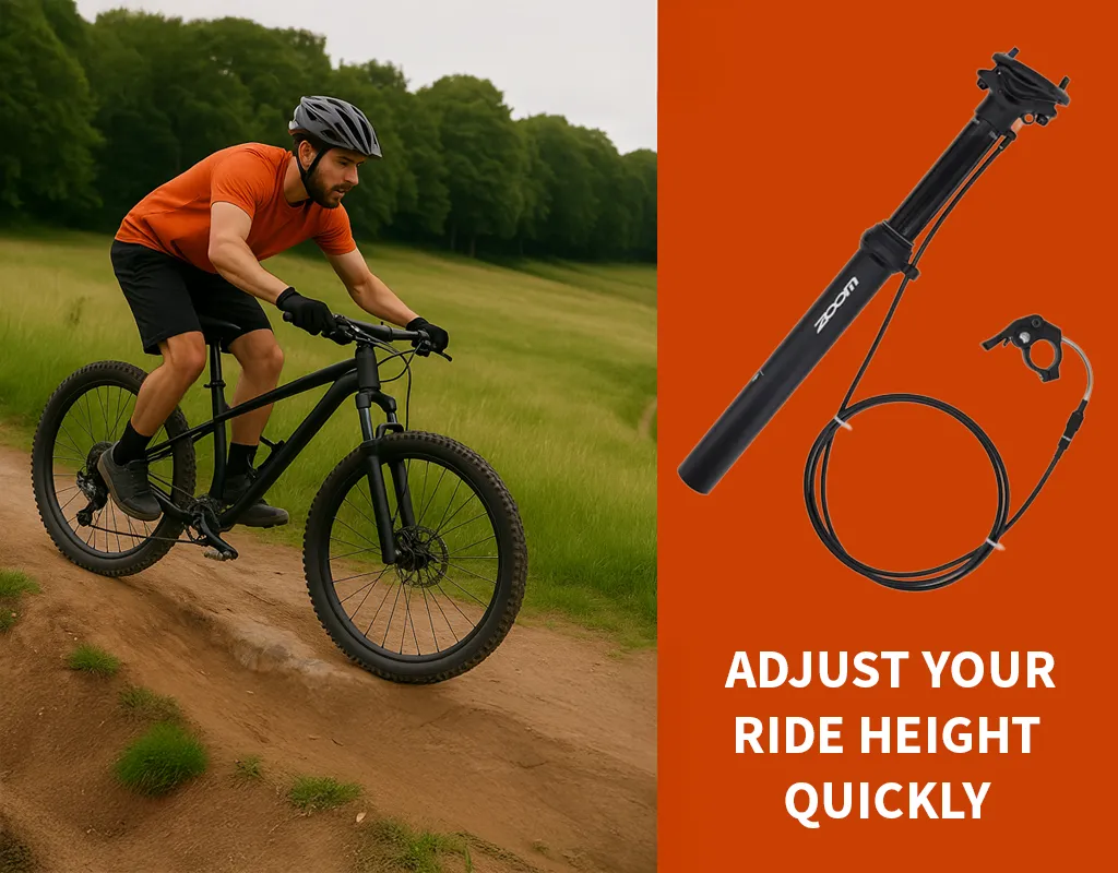 Raise and lower your bike seat with a dropper post banner image